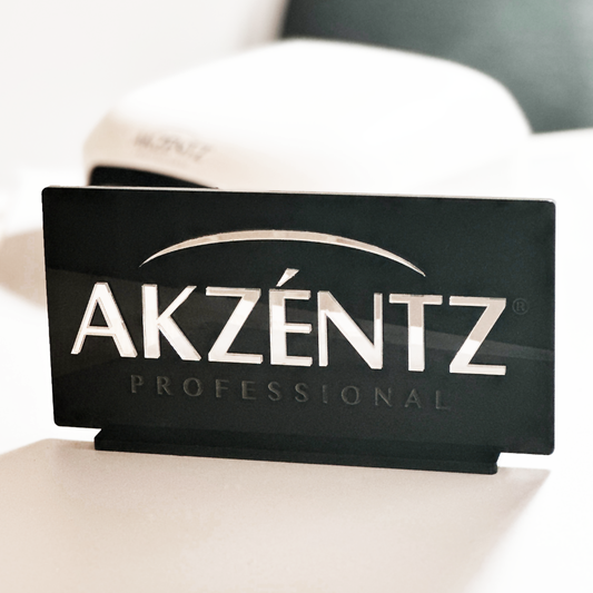 Akzentz Professional Table Sign - Black