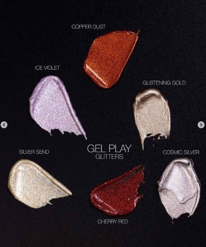 UV/LED GEL PLAY - GLITTER GLISTENING GOLD 4gm