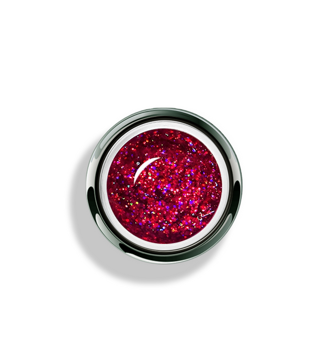 UV/LED GEL PLAY - GLITTER RASPBERRY DAZZLE 4gm